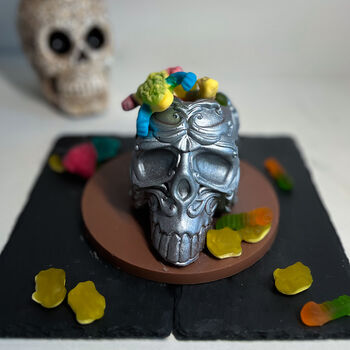 Silver Enigma: Halloween Chocolate Skull, 2 of 6