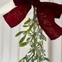 Glitter Mistletoe, Personalised Bow, Newly Wed Christmas Gift, thumbnail 6 of 7