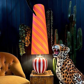 Tutti Frutti Helter Skelter Oversized Cone Lampshades, 2 of 4