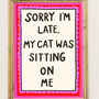 Funny Cat Print, thumbnail 1 of 2
