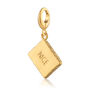 Nice Biscuit Charm Necklace, Sterling Silver Or Gold Plated, thumbnail 5 of 9