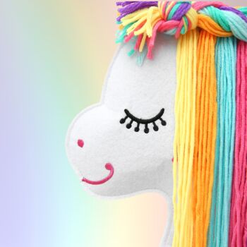 Kid's Christmas Unicorn Wall Hanging Interactive Toy, 2 of 6