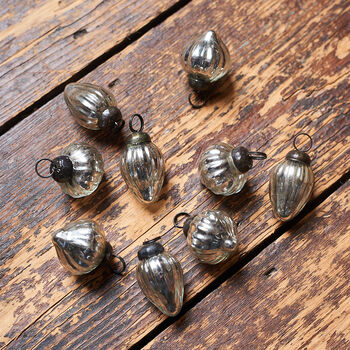 Silver And Gold Glass Christmas Baubles, 3 of 4