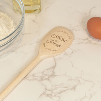 Personalised The Perfect Mix Wooden Baking Spoon, 2 of 2