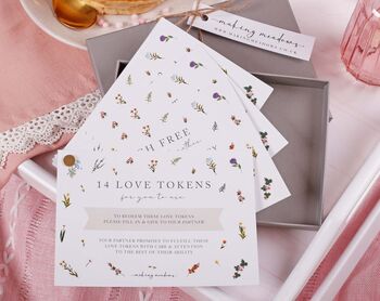 Ditsy Floral Love Tokens In A Gift Box Set, 2 of 6