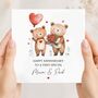 Grandma And Grandpa Anniversary Card, Wedding Anniversary Bear Card, thumbnail 2 of 4