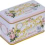 English Rose Tea Tin With 40 English Breakfast Teabags, thumbnail 1 of 5