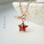 Natural Garnet Star Necklace, thumbnail 1 of 11