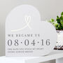 Personalised Wedding Day Reminder Keepsake Ornament, thumbnail 3 of 4