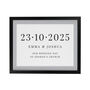 Personalised Special Date Black Poster Frame, thumbnail 3 of 3