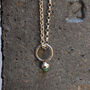 Tiny Silver Gemstone Necklace, thumbnail 9 of 10