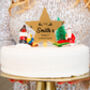 Personalised 'Family Christmas' Gold Star Cake Topper, thumbnail 1 of 6