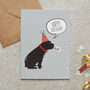 French Bulldog Birthday Card, thumbnail 1 of 2
