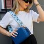 Blue Butterfly Bag Strap | Extra Long Crossbody Replacement Bag Strap, thumbnail 1 of 5