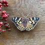 Painted Lady Butterfly Wooden Christmas Tree Decoration, thumbnail 1 of 6