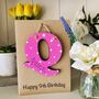 Personalised 9th Letter Birthday Wooden Keepsake Card, thumbnail 2 of 5