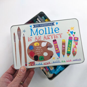 Personalised Art Tin, 4 of 12