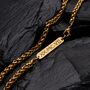 Engraved 5mm Gold Wheat Chain, thumbnail 5 of 10