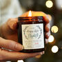 Personalised Christmas Gift For Sister Scented Candle, thumbnail 1 of 11