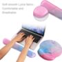 Blue Pink Keyboard And Mouse Wrist Rest Pad Set, thumbnail 4 of 6