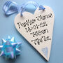 Personalised Baby's Message Heart, thumbnail 1 of 2
