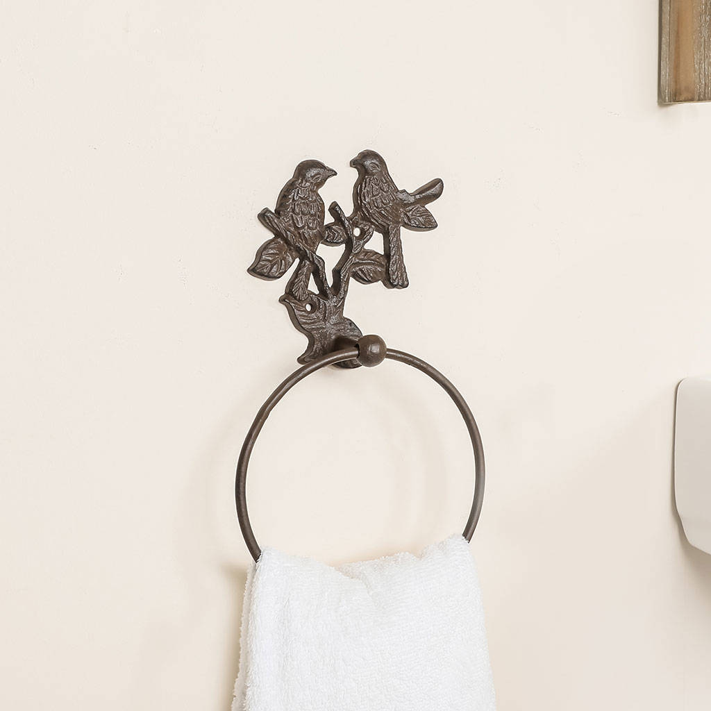Cast Iron Garden Birds Bathroom Accessories Collection By Dibor