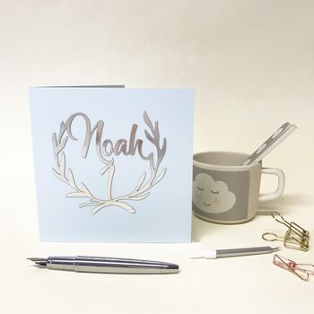 Personalised Papercut 1st Birthday Card, 8 of 9