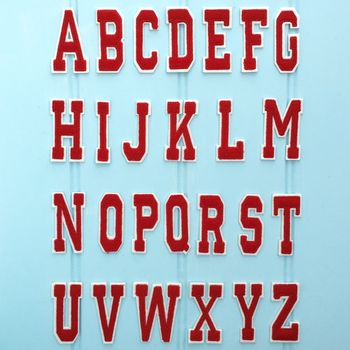 Alphabet Letters College Style To Iron On, 2 of 3
