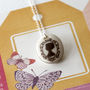 Cameo Porcelain Necklace On Sterling Silver Chain, thumbnail 1 of 8