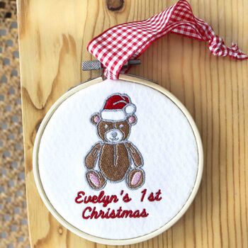 Personalised Baby First Christmas Tree Decoration Gift, 2 of 9
