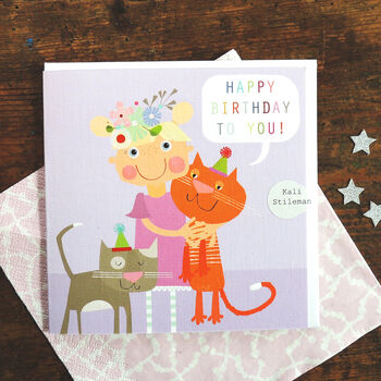 Mixed Girls Birthday Card Pack, 3 of 7