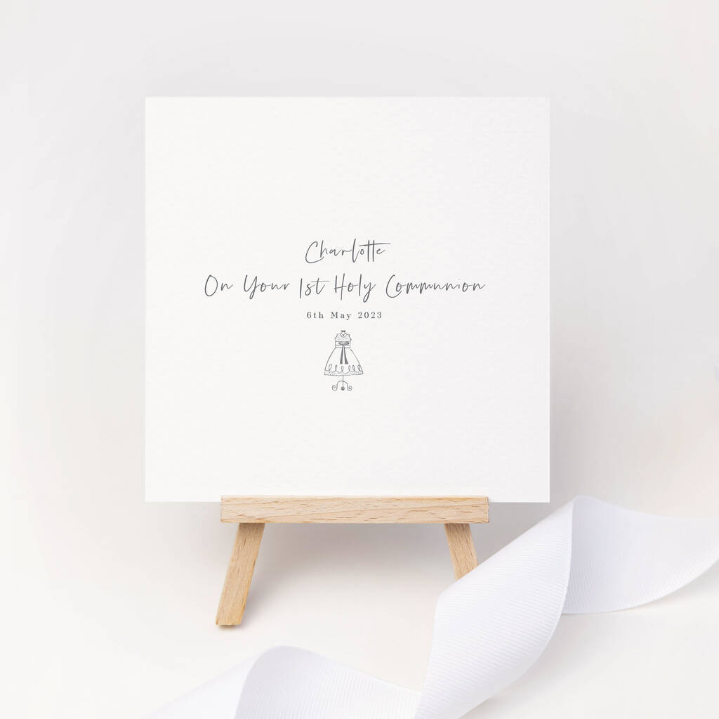 Personalised 1st Holy Communion Card, 1 of 5