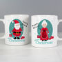 Personalised Mr And Mrs Claus Set Of Two Mugs, thumbnail 5 of 6