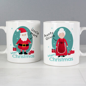 Personalised Mr And Mrs Claus Set Of Two Mugs, 5 of 6