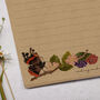 A5 Kraft Letter Writing Paper With Butterflies, thumbnail 2 of 4