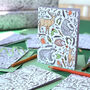 Colouring In Christmas Card Activity Pack Of 12, thumbnail 3 of 9
