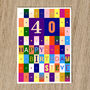 Personalised 40th Birthday Card Age And Name, thumbnail 2 of 11