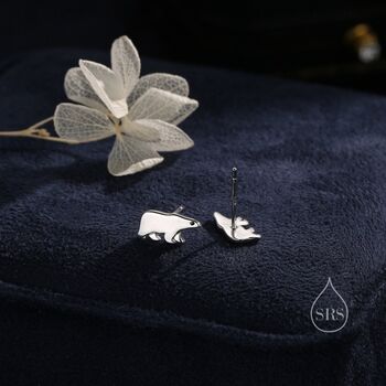 Polar Bear Stud Earrings, 7 of 11