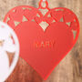 Personalised Heart Christmas Tree Decoration, thumbnail 2 of 4