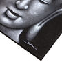 Buddha Painting Grey Brocade Detail, thumbnail 3 of 5