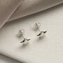 Sterling Silver Polished Star Studs, thumbnail 2 of 8