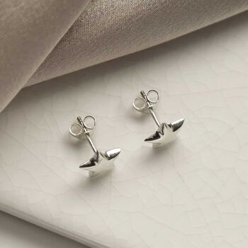 Sterling Silver Polished Star Studs, 2 of 8