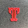 Letter T Alphabet Iron On Patch, thumbnail 1 of 4