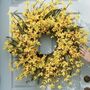 Vibrant Yellow Bloom Spring Wreath, thumbnail 5 of 7