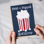 'Poppin' Birthday' Popcorn Illustrated Birthday Card, thumbnail 2 of 2