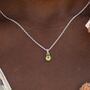 Peridot Necklace, August Birthstone, thumbnail 1 of 9