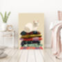 Cat Cushion Portrait Art Print, thumbnail 4 of 4