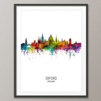 Oxford Skyline Portrait Print And Box Canvas, 3 of 5