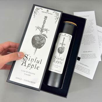 Apple Cinnamon Scented Candle Spell Candle Gift Set, 3 of 6
