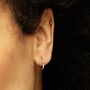 Sterling Silver Classic Mini Hoop Earrings, thumbnail 1 of 5
